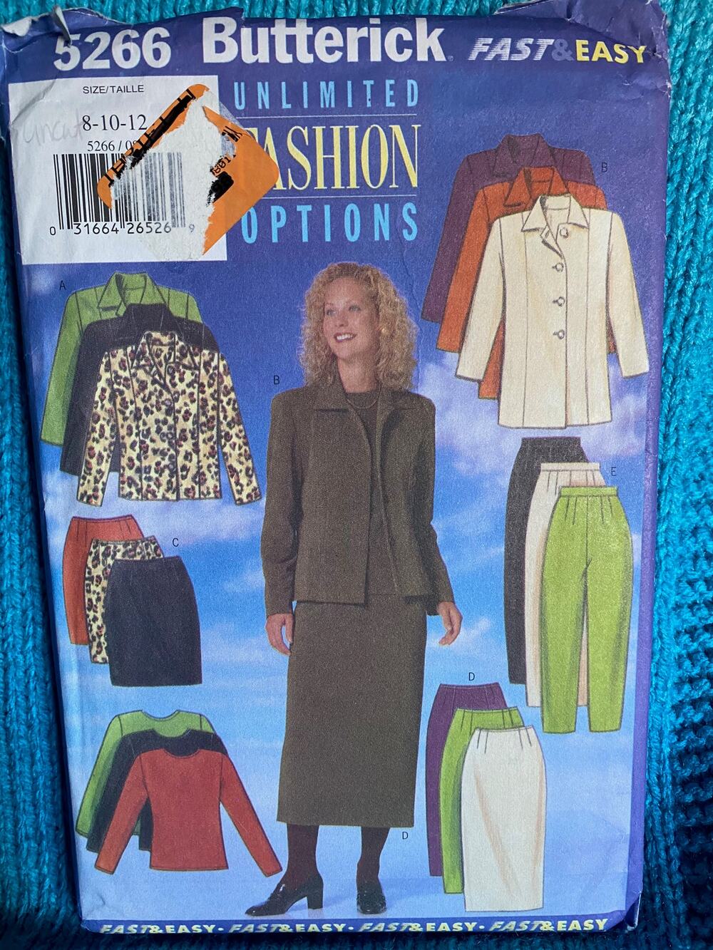 Butterick Sewing pattern 5266 womens workwear separates sz 8 10 12